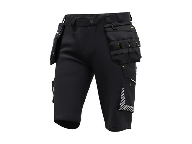 Arbetsshorts i 2-way stretch, svart