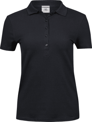 Women's Luxury Stretch Polo Black