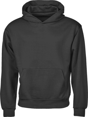 Urban Heavy Loose Fit Hooded Sweatshirt, unisex Black