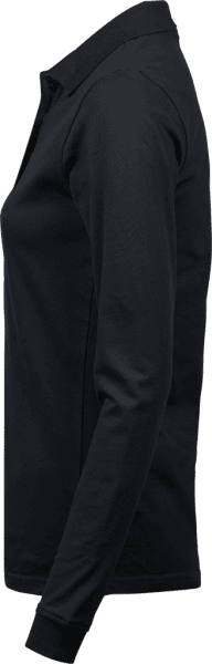 Zoom bild av Women's Luxury Stretch Long Sleeve Polo Black