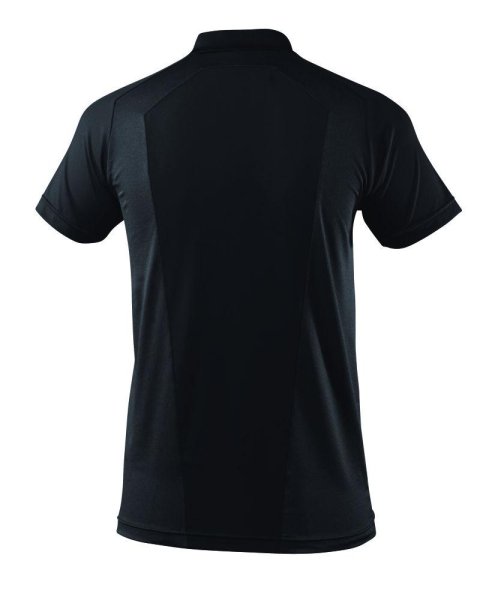 Zoom bild av Pikétröja med bröstficka, svart