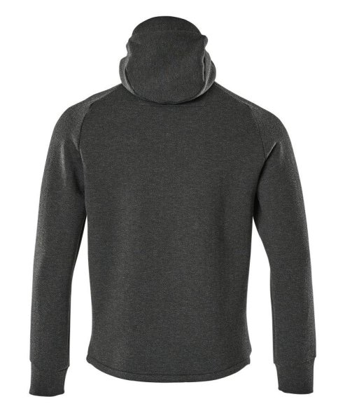 Zoom bild av Huvtröja med blixtlås, svart