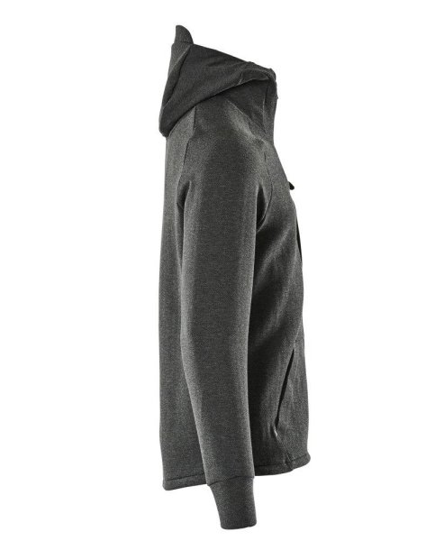 Zoom bild av Huvtröja med blixtlås, svart