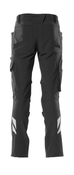 Zoom bild av Byxor med knäfickor, svart