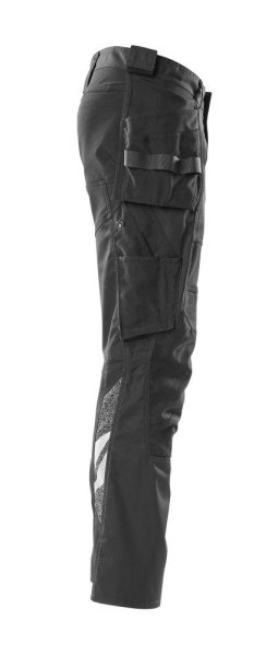 Zoom bild av Byxor med hängfickor, svart