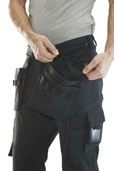 Zoom bild av Hantverksbyxa med stretch i herrmodell