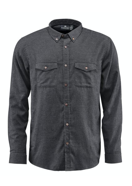 Zoom bild av Långärmad flanell skjorta i herrmodell